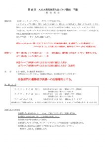 第15回AGA県民体育大会ゴルフ競技予選　競技規定