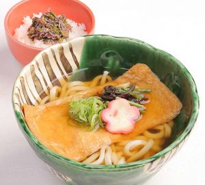 山菜きつねそば（うどん・きしめん）梅しらすご飯